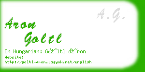 aron goltl business card